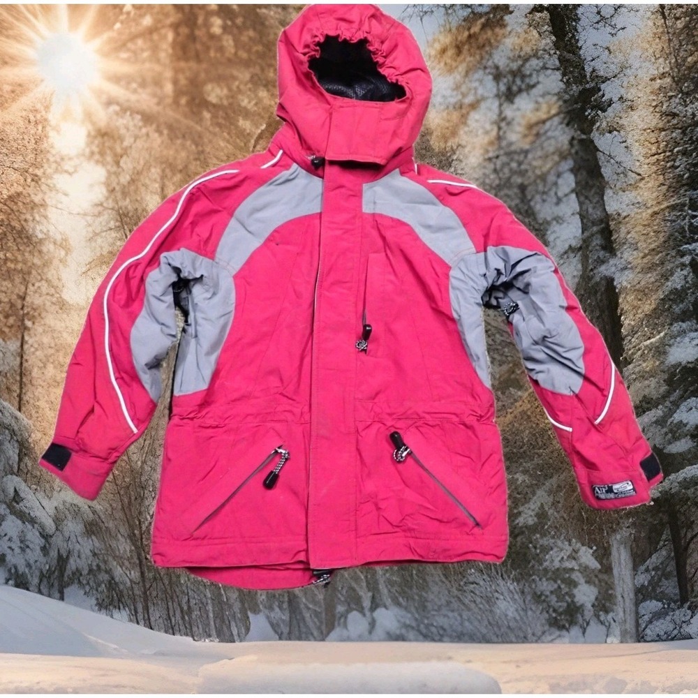 Obermeyer Ski Jacket Juniors 8 Dark Red Excellent HydroBlock Waterproof Coat